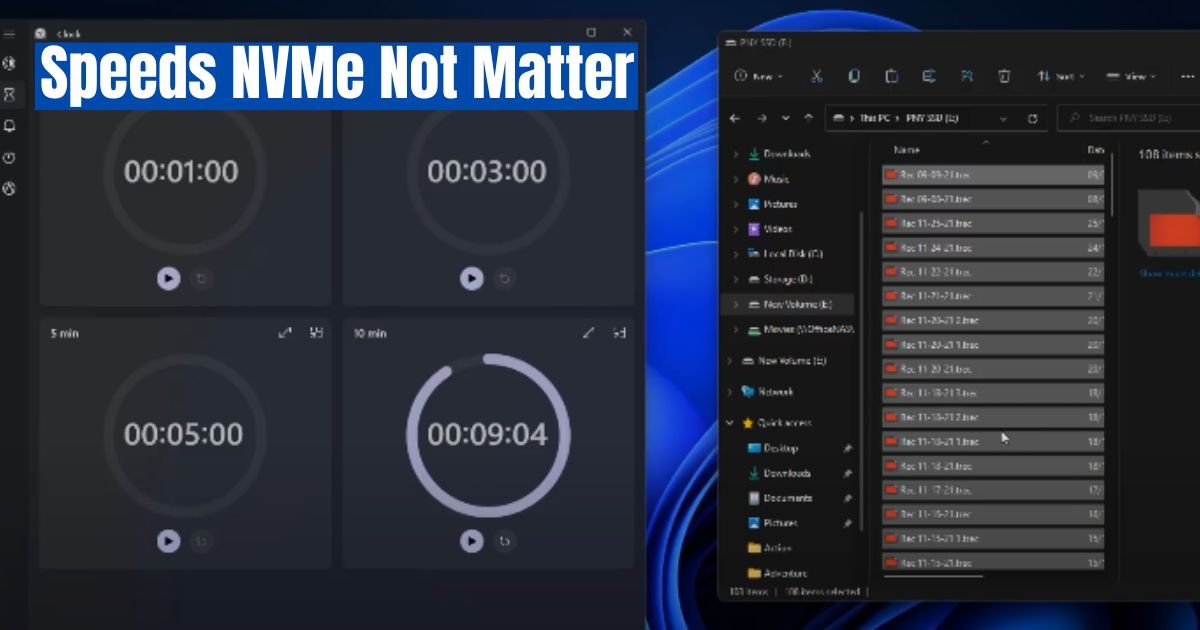 At What Speeds Do NVMe Not Matter